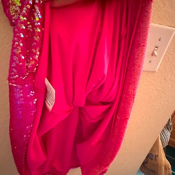 NWTs Pink Bling Sequin southern fried chics sexy dress - Picture 9 of 10
